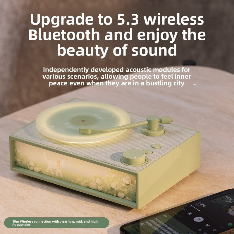 Retro Bluetooth Speaker with Aromatherapy Night Light